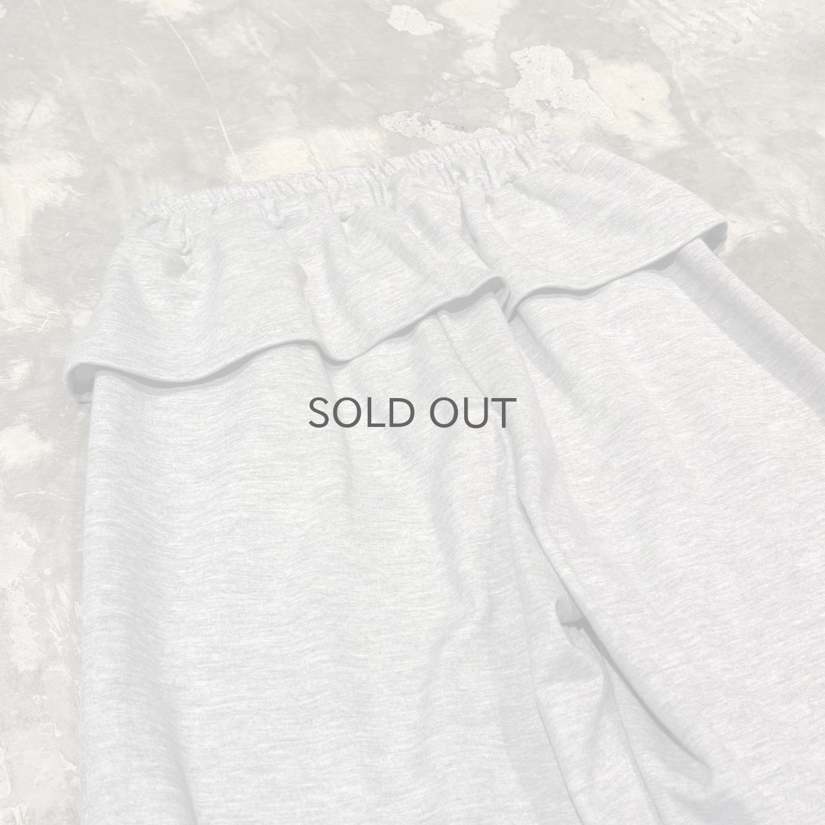 画像9: 【WONDERGROUND】D-CODE LAYERED WIDE SWEAT PANTS / GREY / OS (9)