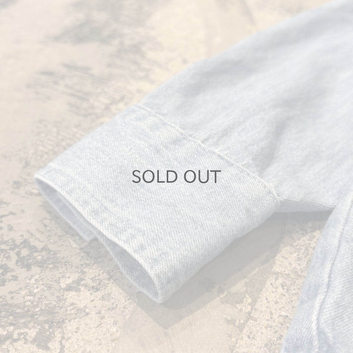 画像8: FRONT DETACHABLE BUTTON FLAP DENIM L/S SHIRT / Mens M(L) (8)