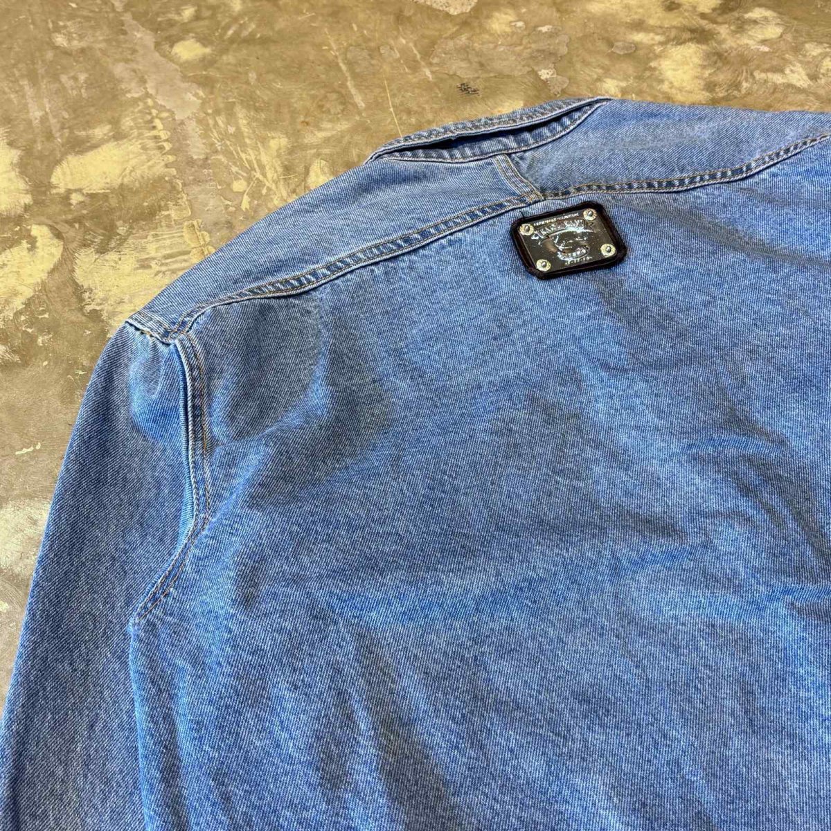 画像9: OCTAGON SHAPE POCKET DENIM JACKET / Mens XL / MADE IN USA (9)