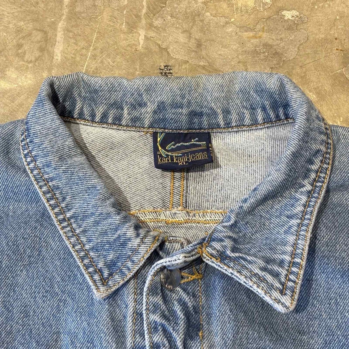 画像11: OCTAGON SHAPE POCKET DENIM JACKET / Mens XL / MADE IN USA (11)