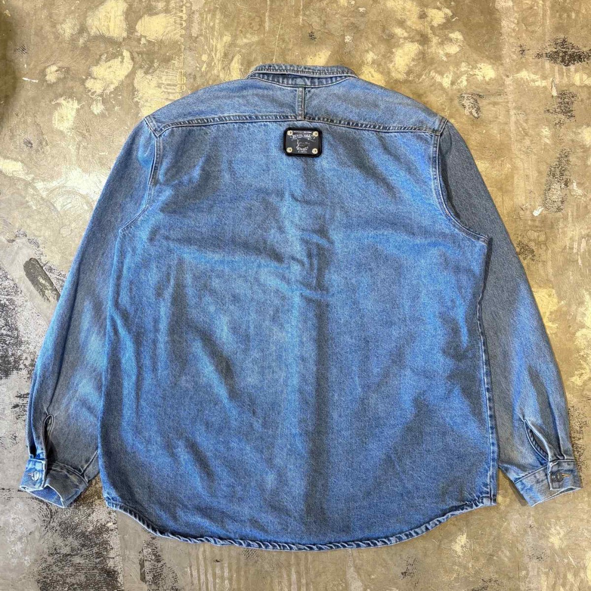 画像2: OCTAGON SHAPE POCKET DENIM JACKET / Mens XL / MADE IN USA (2)