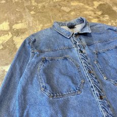 画像3: OCTAGON SHAPE POCKET DENIM JACKET / Mens XL / MADE IN USA (3)