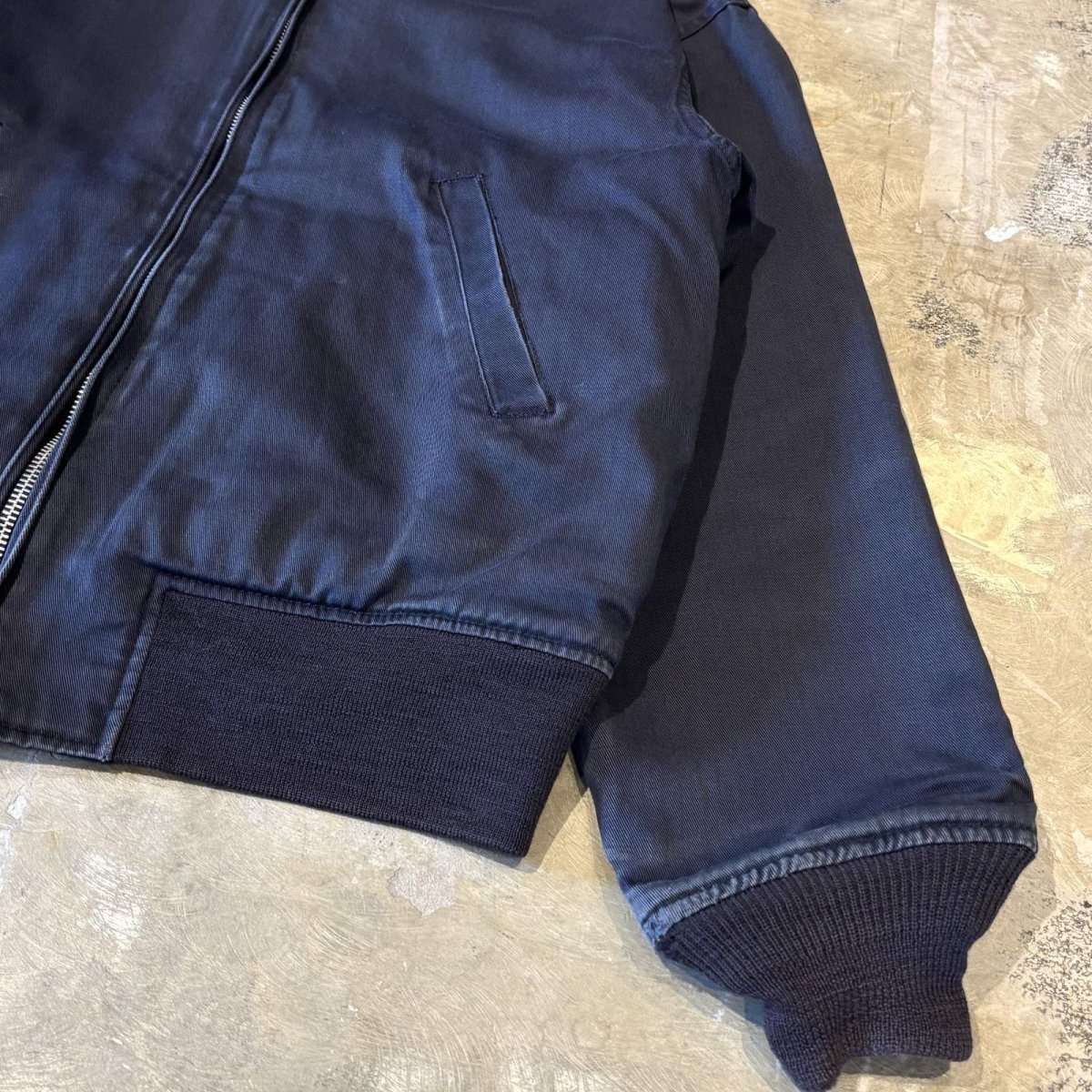 画像6: 【ALPHA】HI-NECK ZIP UP COTTON JACKET / Mens L / MADE IN USA (6)