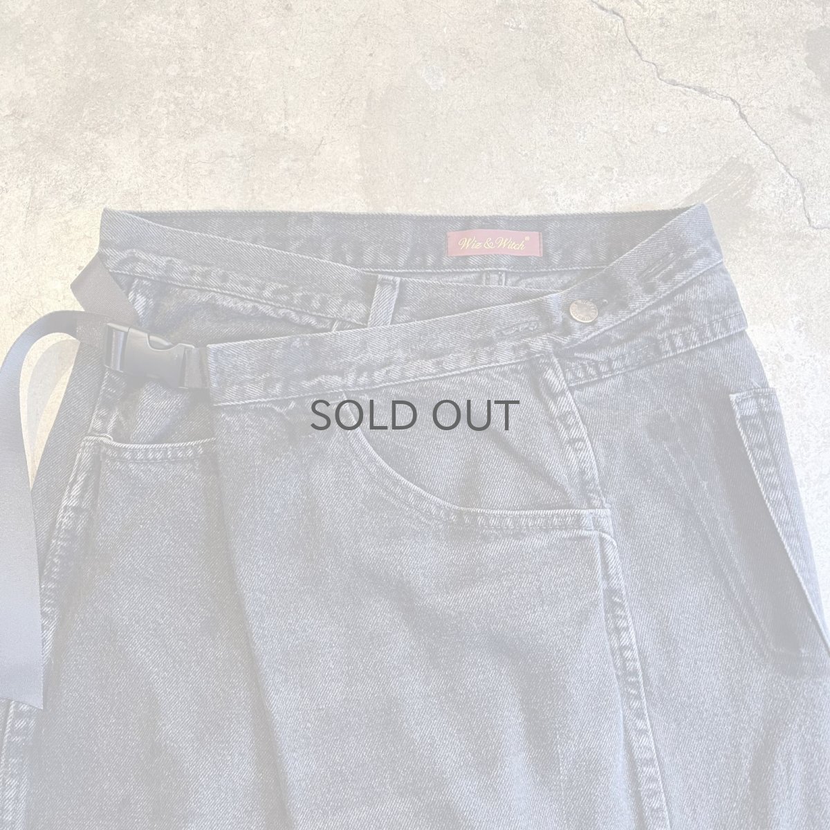画像6: 【Wiz&Witch】"WEIRD" FUTURE WRAP DENIM PANTS / FREE (6)