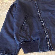 画像5: 【ALPHA】HI-NECK ZIP UP COTTON JACKET / Mens L / MADE IN USA (5)