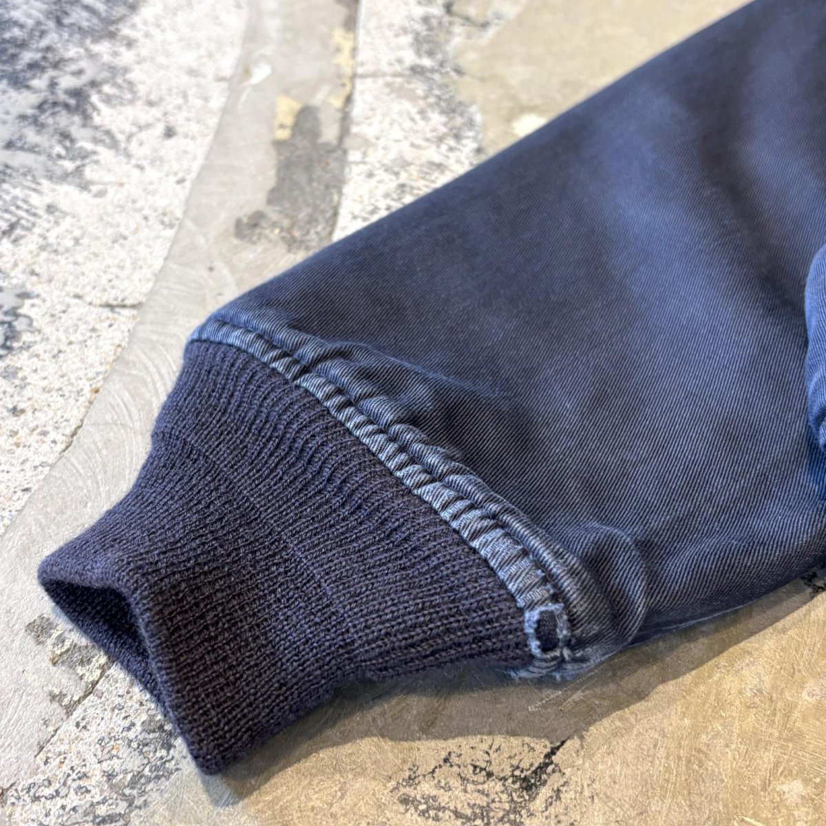 画像7: 【ALPHA】HI-NECK ZIP UP COTTON JACKET / Mens L / MADE IN USA (7)