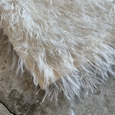 画像3: WHITE COLOR ALL OVER SAGGY DESIGN LONG VEST / Ladies M (3)