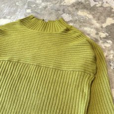 画像4: MOCK NECK COLOR RIB SWITDHED L/S TOPS / Mens M~L (4)