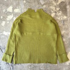 画像2: MOCK NECK COLOR RIB SWITDHED L/S TOPS / Mens M~L (2)