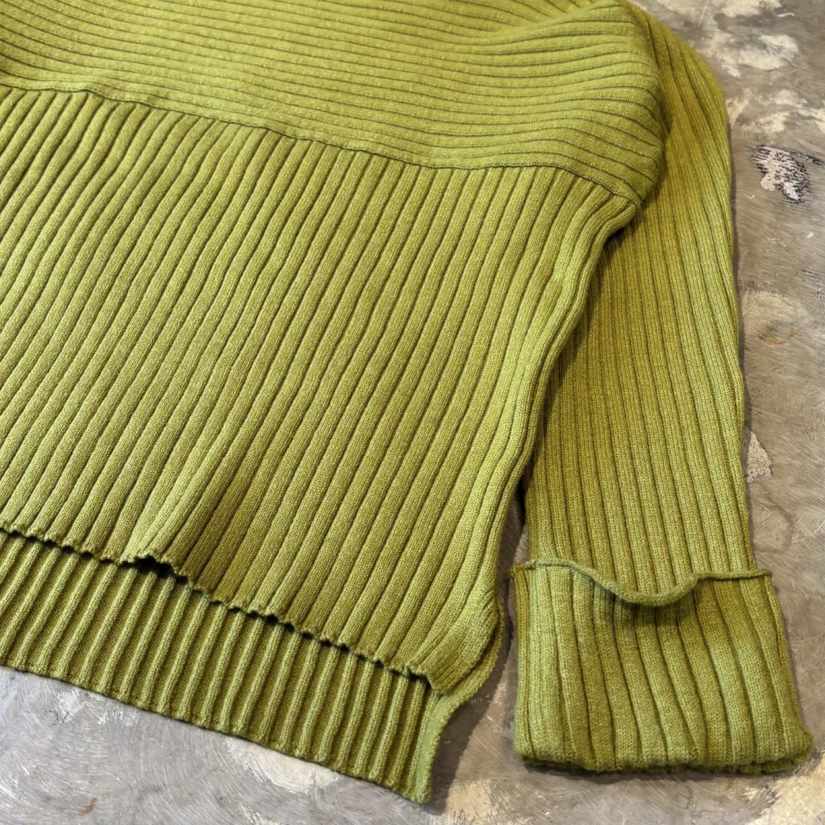 画像6: MOCK NECK COLOR RIB SWITDHED L/S TOPS / Mens M~L (6)