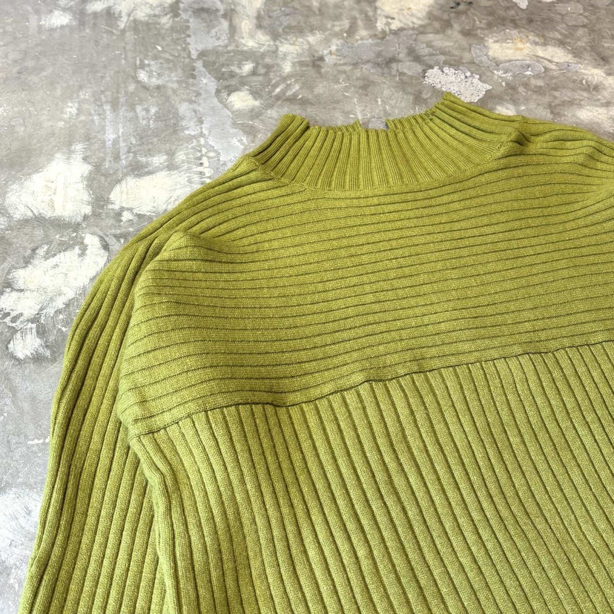 画像3: MOCK NECK COLOR RIB SWITDHED L/S TOPS / Mens M~L (3)
