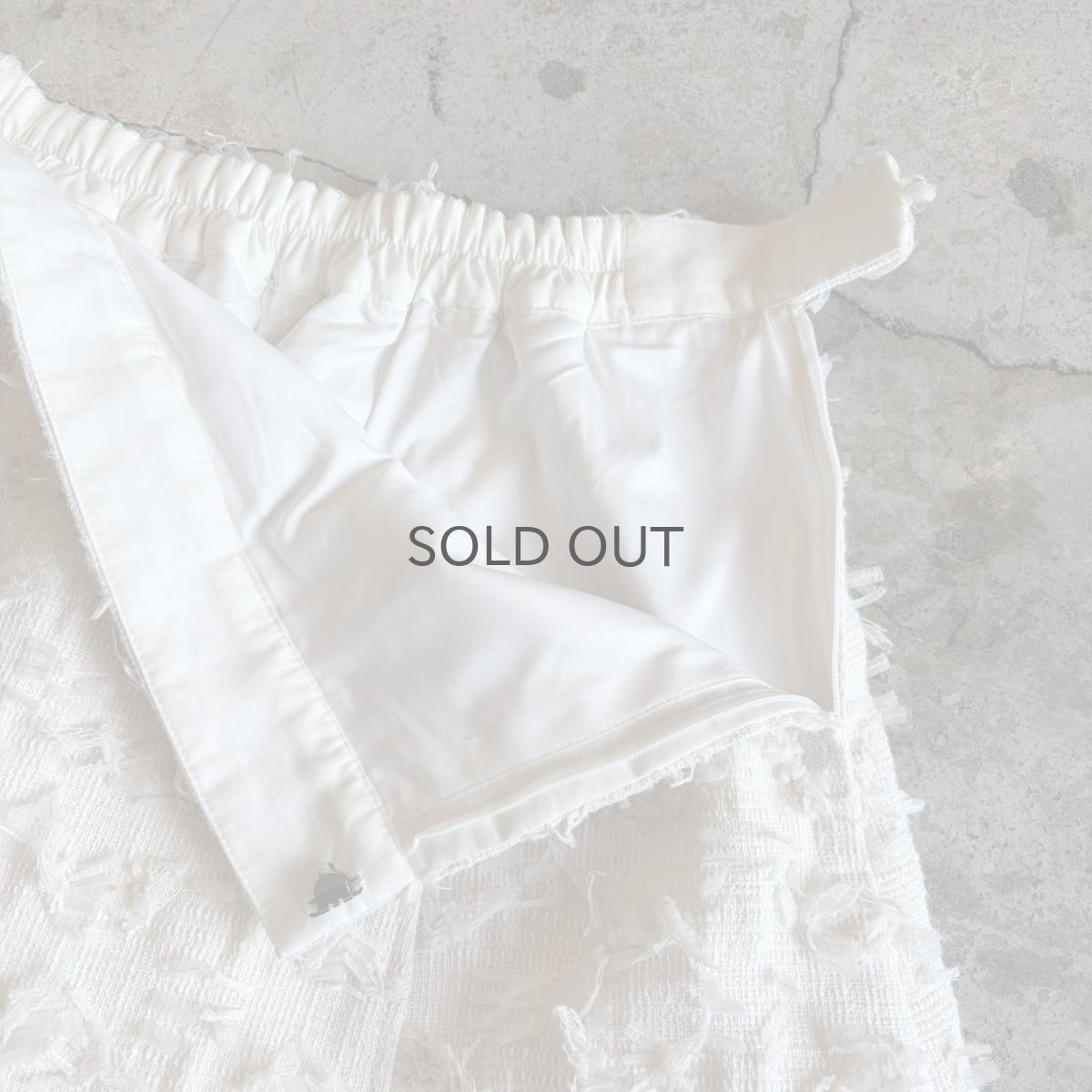 画像6: WHITE COLOR POINT FRINGE PATTERN DESIGN SKIRT / W26~W30 (6)