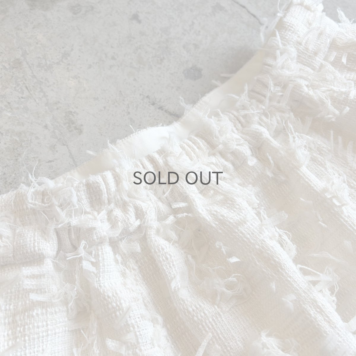 画像8: WHITE COLOR POINT FRINGE PATTERN DESIGN SKIRT / W26~W30 (8)