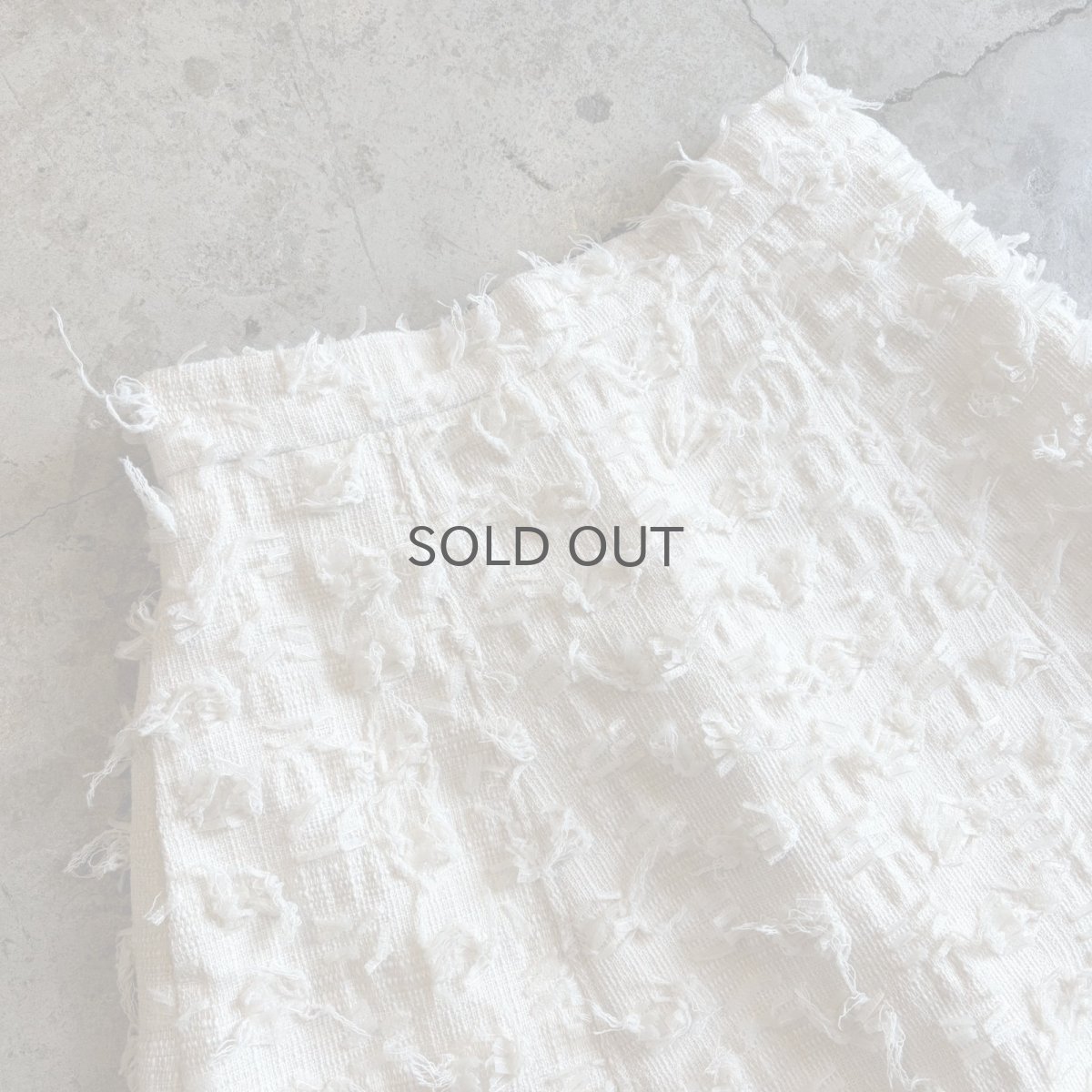 画像3: WHITE COLOR POINT FRINGE PATTERN DESIGN SKIRT / W26~W30 (3)