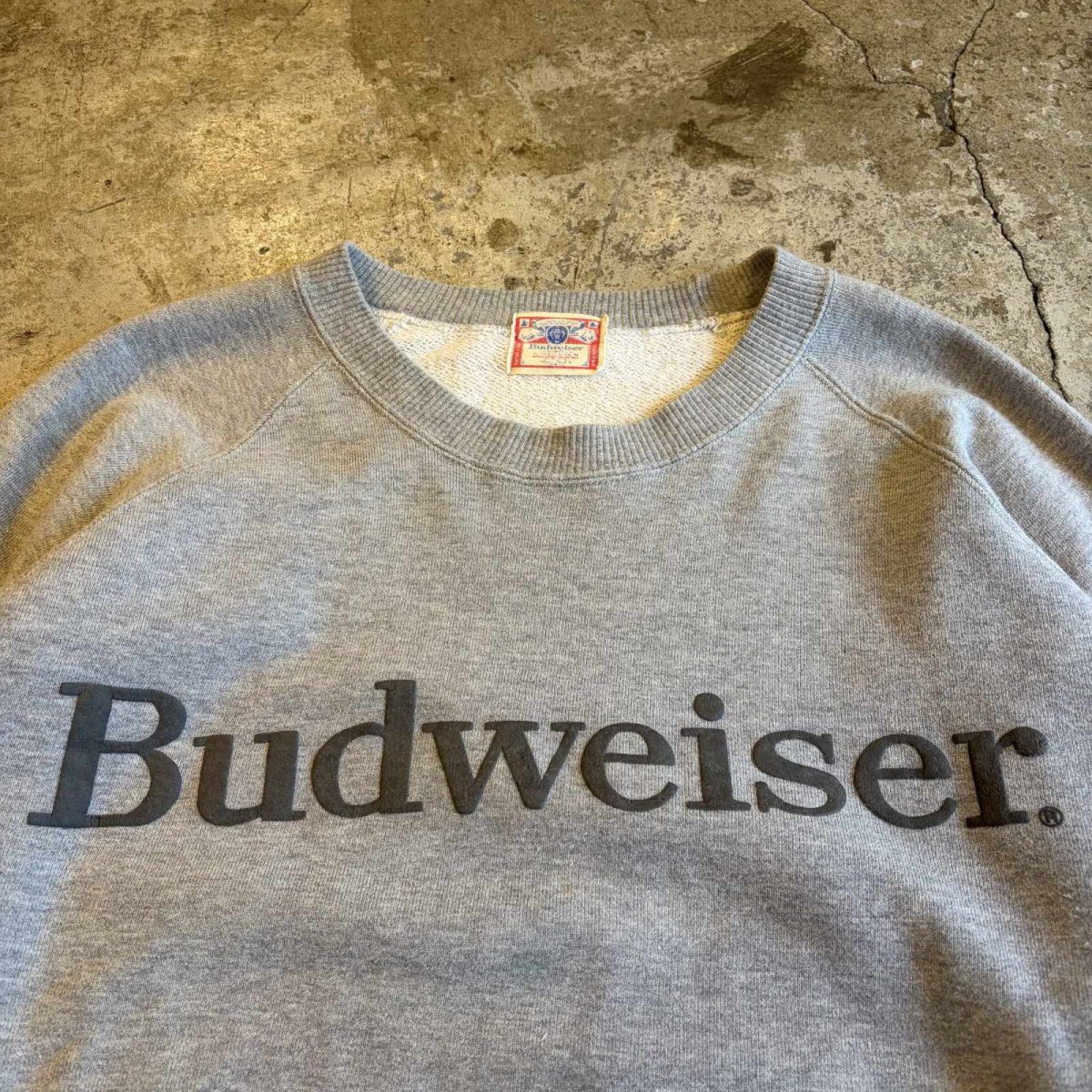 画像4: "BUDWEISER" PUFF INK LOGO PRINTED L/S SWEAT / Ladies L (4)