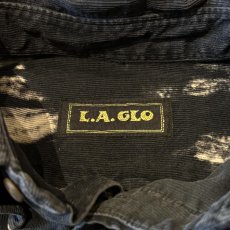 画像10: MONOCHROME BLEACHED PATTERN CORDUROY L/S SHIRT / Mens XL (10)