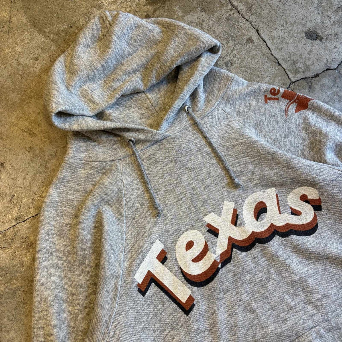 画像3: 80's "Texas" LOGO PRINT DESIGN SWEAT HOODIE / Ladies M / MADE IN USA (3)
