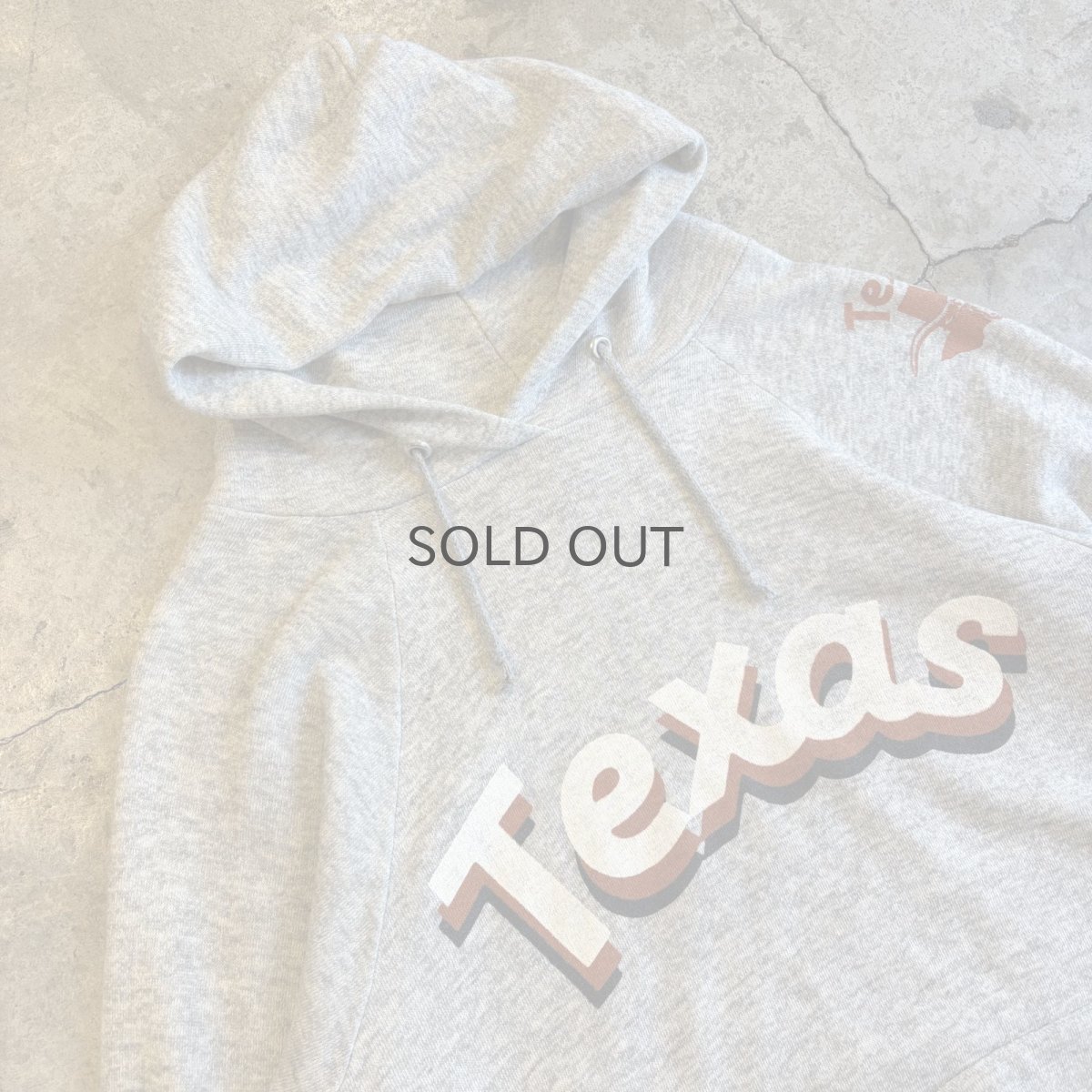 画像3: 80's "Texas" LOGO PRINT DESIGN SWEAT HOODIE / Ladies M / MADE IN USA (3)