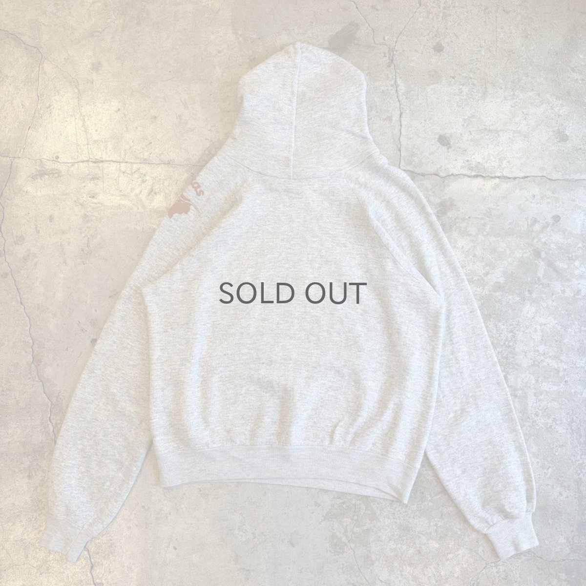 画像2: 80's "Texas" LOGO PRINT DESIGN SWEAT HOODIE / Ladies M / MADE IN USA (2)