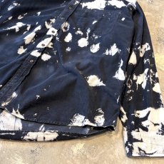 画像6: MONOCHROME BLEACHED PATTERN CORDUROY L/S SHIRT / Mens XL (6)