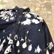 画像4: MONOCHROME BLEACHED PATTERN CORDUROY L/S SHIRT / Mens XL (4)