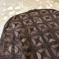 画像9: SUEDE LEATHER PATCHWORK & LACE UP CARDIGAN / Mens XL (9)