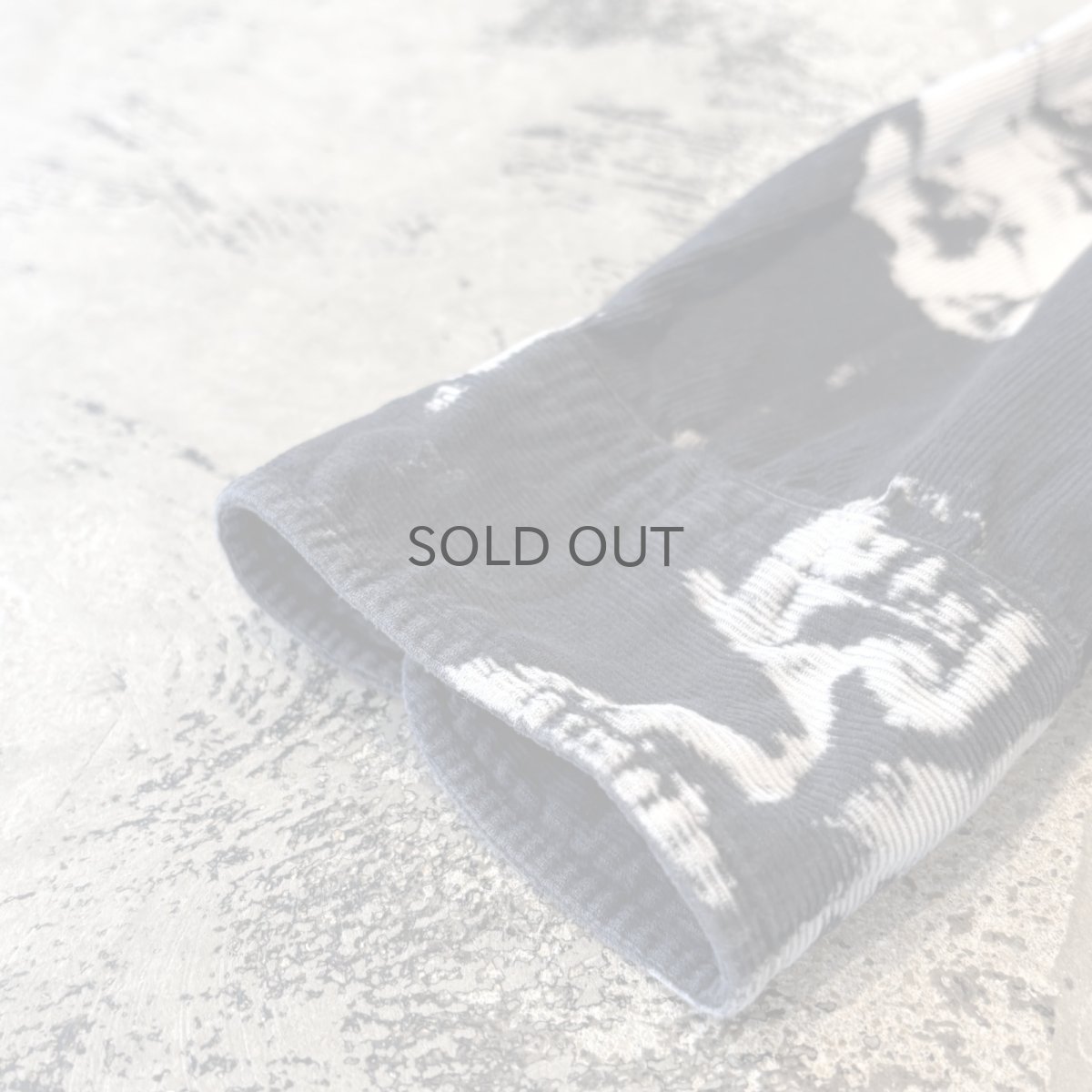 画像7: MONOCHROME BLEACHED PATTERN CORDUROY L/S SHIRT / Mens XL (7)