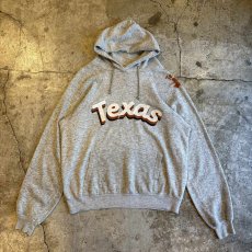 画像1: 80's "Texas" LOGO PRINT DESIGN SWEAT HOODIE / Ladies M / MADE IN USA (1)