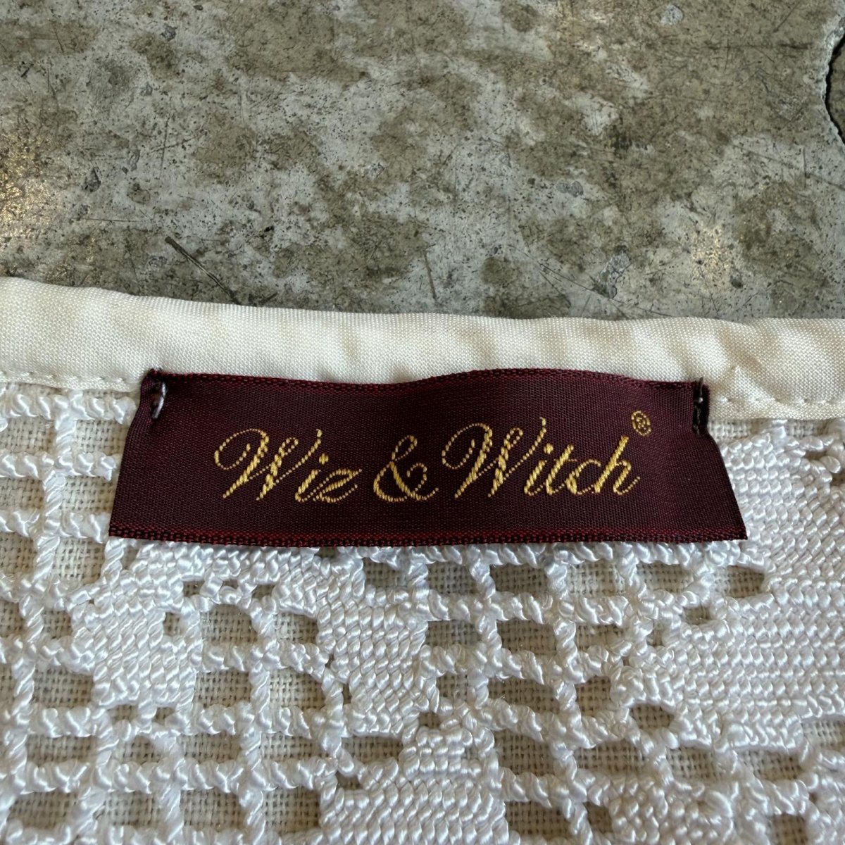 画像11: 【Wiz&Witch】"WANDERER" VINTAGE LACE MIX WRAP SKIRT / FREE (11)