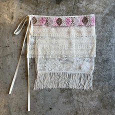 画像1: 【Wiz&Witch】"WANDERER" VINTAGE LACE MIX WRAP SKIRT / FREE (1)