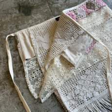 画像8: 【Wiz&Witch】"WANDERER" VINTAGE LACE MIX WRAP SKIRT / FREE (8)