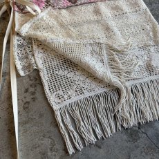 画像5: 【Wiz&Witch】"WANDERER" VINTAGE LACE MIX WRAP SKIRT / FREE (5)