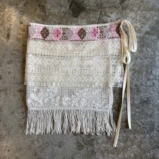 画像2: 【Wiz&Witch】"WANDERER" VINTAGE LACE MIX WRAP SKIRT / FREE (2)
