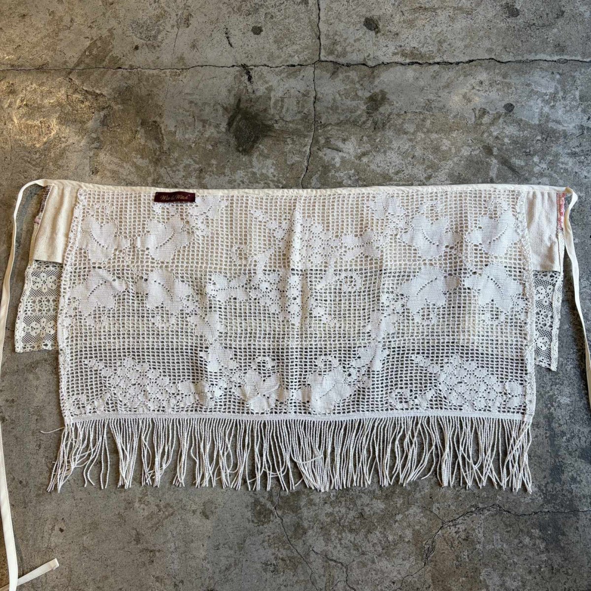 画像6: 【Wiz&Witch】"WANDERER" VINTAGE LACE MIX WRAP SKIRT / FREE (6)