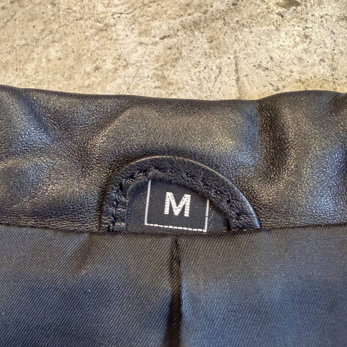 画像11: BLACK COLOR LEATHER DOUBLE DESIGN JACKET / Ladies M(L) (11)