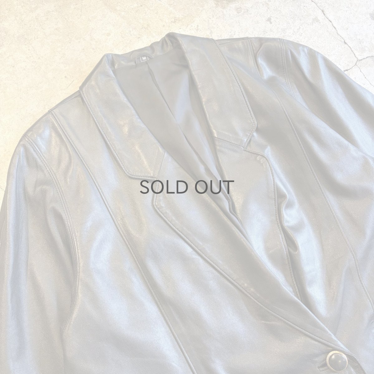 画像3: BLACK COLOR LEATHER DOUBLE DESIGN JACKET / Ladies M(L) (3)