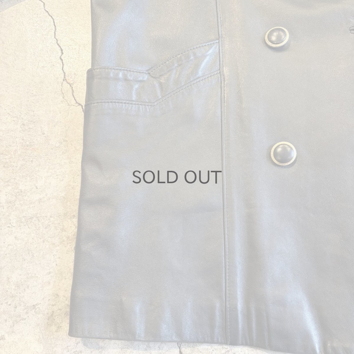 画像5: BLACK COLOR LEATHER DOUBLE DESIGN JACKET / Ladies M(L) (5)