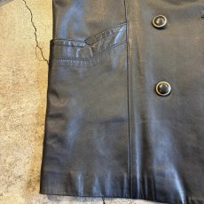 画像5: BLACK COLOR LEATHER DOUBLE DESIGN JACKET / Ladies M(L) (5)