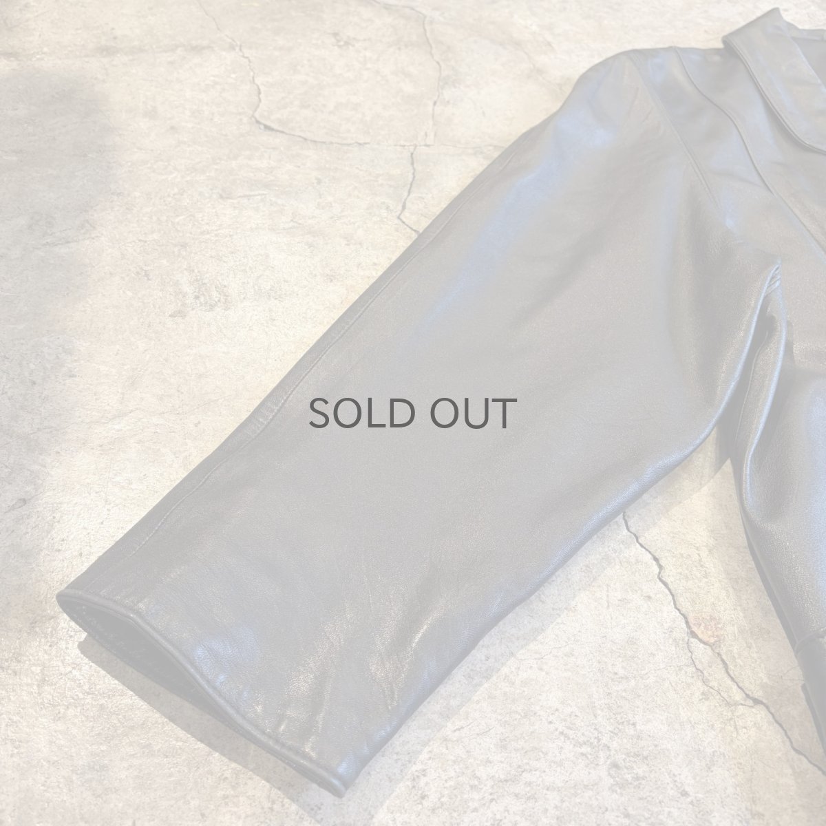 画像6: BLACK COLOR LEATHER DOUBLE DESIGN JACKET / Ladies M(L) (6)