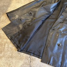 画像7: BLACK COLOR LEATHER DOUBLE DESIGN JACKET / Ladies M(L) (7)