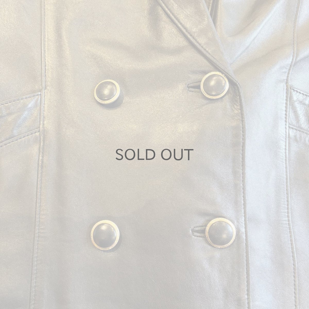 画像4: BLACK COLOR LEATHER DOUBLE DESIGN JACKET / Ladies M(L) (4)