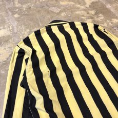 画像9: 【agnes b.】BICOLOR STRIOE PATTERN COTTON L/S SHIRT / Mens L (9)