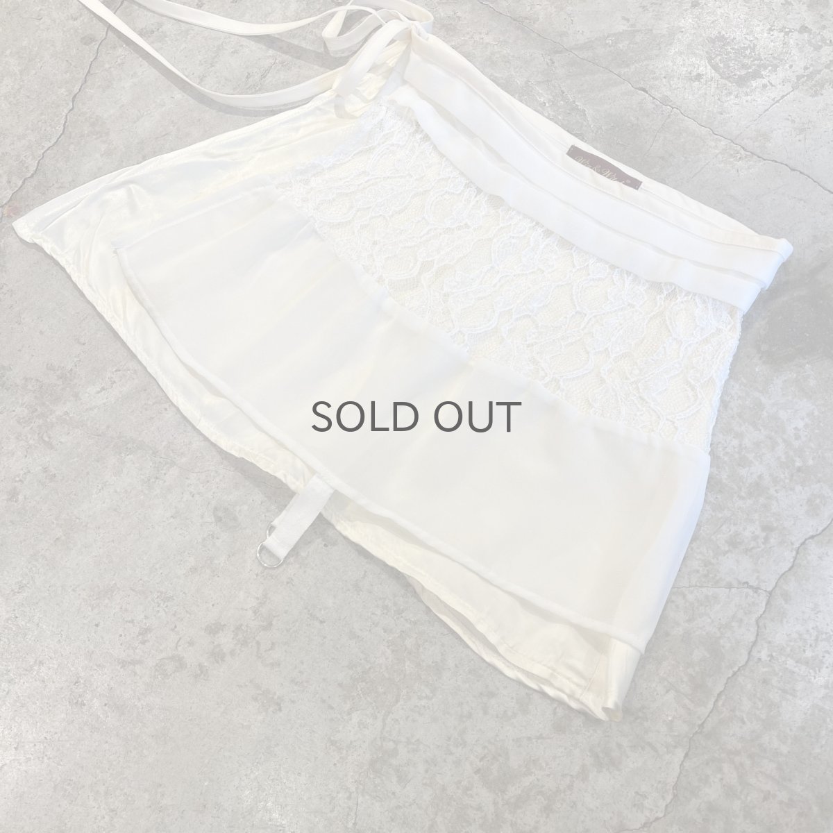 画像5: 【Wiz&Witch】"WANDERER" VTG LACE MIX WRAP SKIRT / FREE (5)