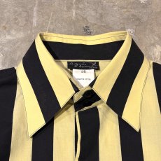 画像10: 【agnes b.】BICOLOR STRIOE PATTERN COTTON L/S SHIRT / Mens L (10)