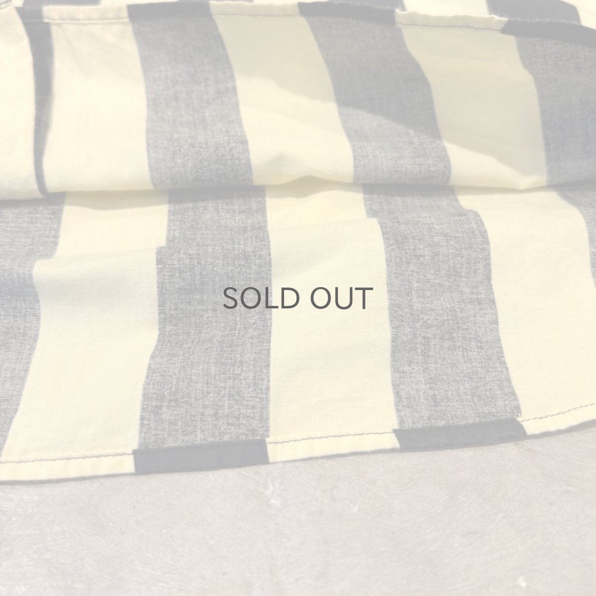 画像8: 【agnes b.】BICOLOR STRIOE PATTERN COTTON L/S SHIRT / Mens L (8)