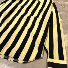 画像6: 【agnes b.】BICOLOR STRIOE PATTERN COTTON L/S SHIRT / Mens L (6)