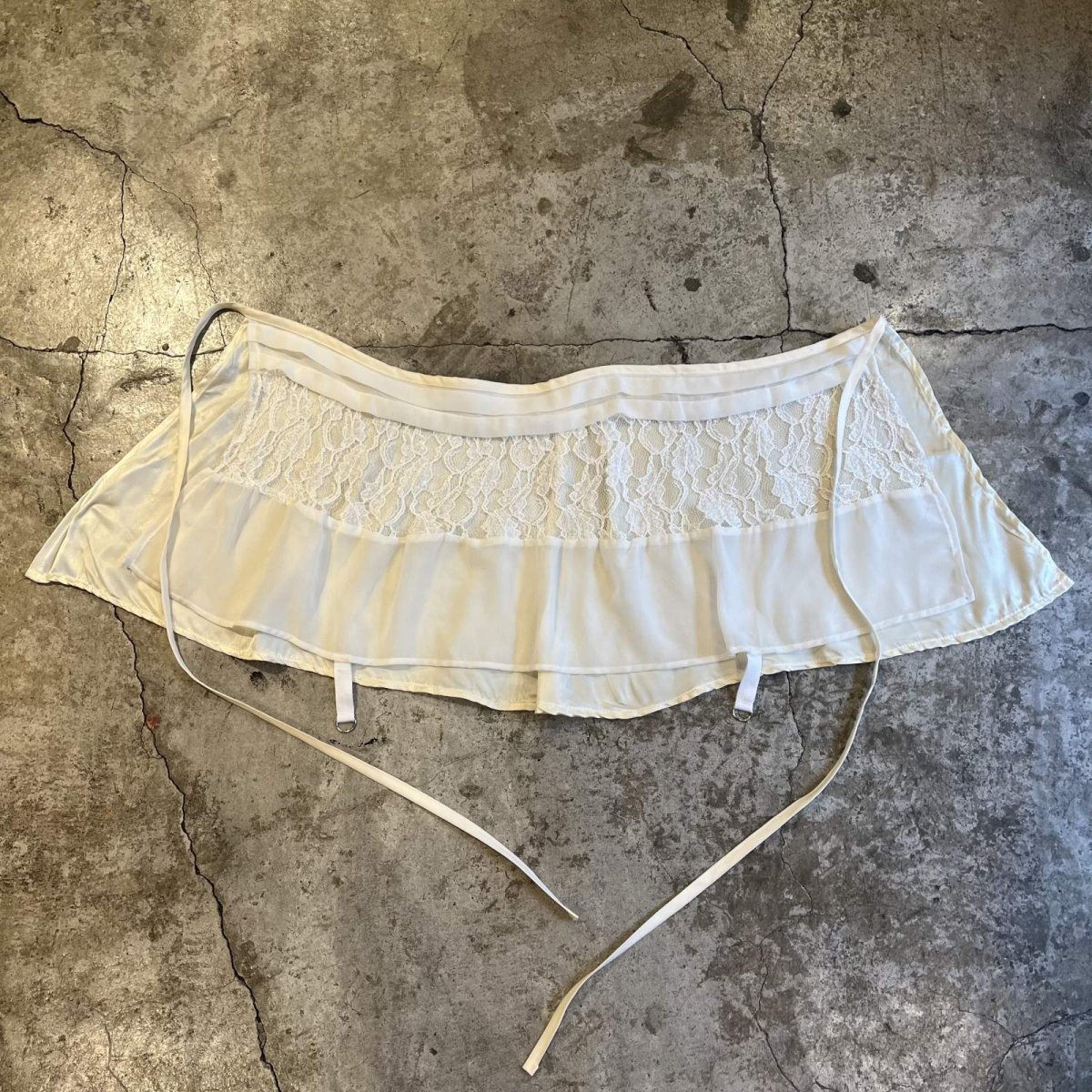 画像3: 【Wiz&Witch】"WANDERER" VTG LACE MIX WRAP SKIRT / FREE (3)