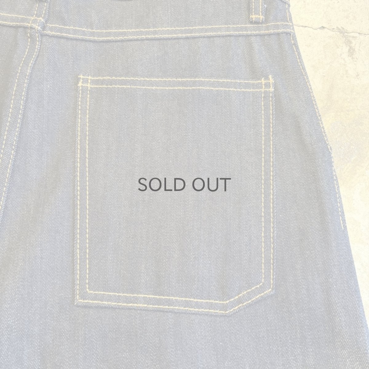 画像8: 【WONDERGROUND】BERMUDA INDIGO DENIM SHORTS / OS (8)