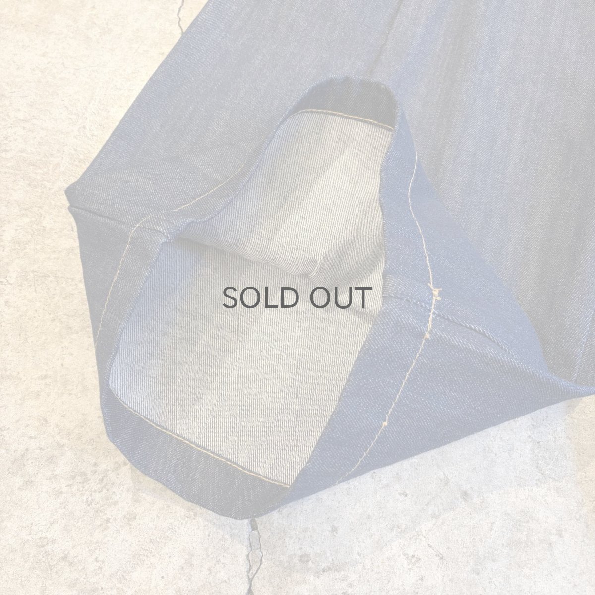 画像5: 【WONDERGROUND】BERMUDA INDIGO DENIM SHORTS / OS (5)