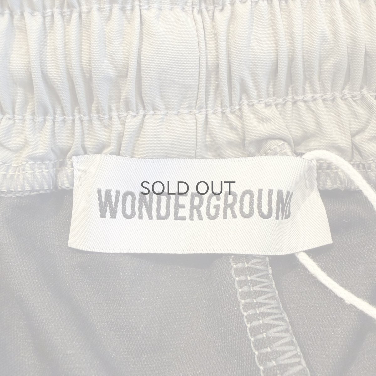 画像11: 【WONDERGROUND】WAVE NOTCH PATTERN NYLON PANTS / GRAY / OS (11)